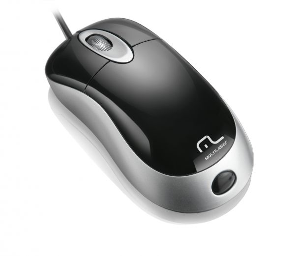 Mouse Óptico Basic PS2 Preto/Prata